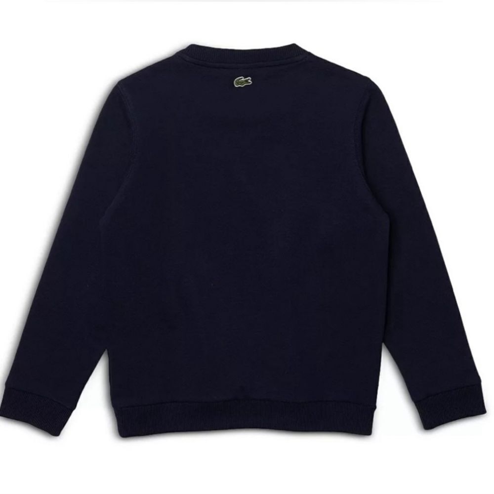 Lacoste Navy Blue Crocodile Graphic Crewneck Sweatshirt Size 3 - Picture 3 of 12